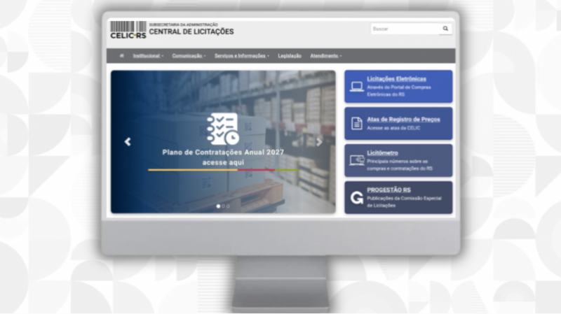 Seja para a administração direta, seja para autarquias e fundações, a Celic RS é referência nacional na centralizaçã